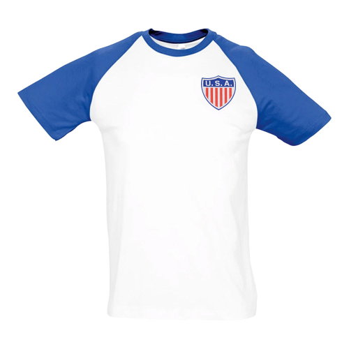 USA National Team Embroidered Contrast Tee (White)