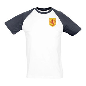Scotland National Team Embroidered Contrast Tee (White)