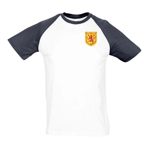 Scotland National Team Embroidered Contrast Tee (White)