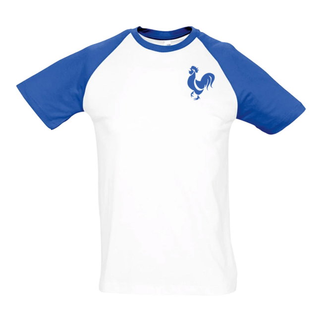 France National Team Embroidered Contrast Tee (White)