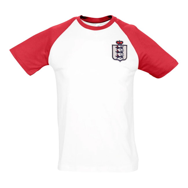 England National Team Embroidered Contrast Tee (White)