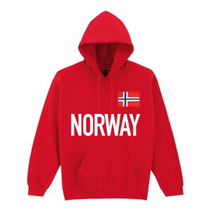 Norway National Team Text Hoody (Red)