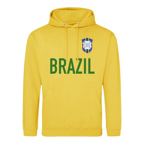 Brazil National Team Text Hoody (Yellow)