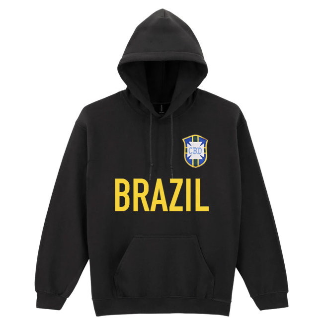 Brazil National Team Text Hoody (Black)