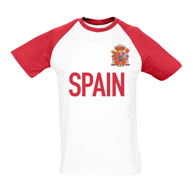 Spain National Team Contrast Text Tee (White)