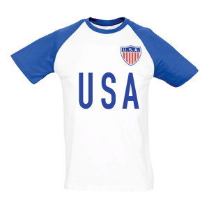 USA National Team Contrast Text Tee (White)
