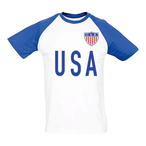 USA National Team Contrast Text Tee (White)