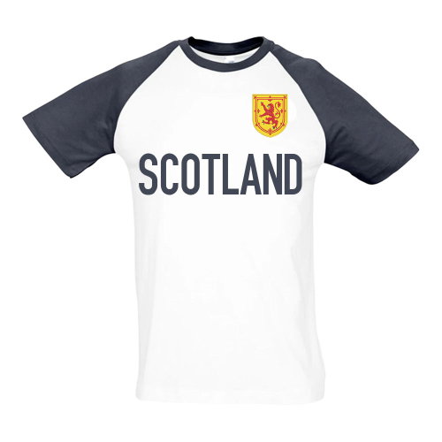Scotland National Team Contrast Text Tee (White)