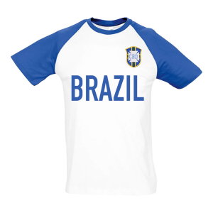 Brazil National Team Contrast Text Tee (White)