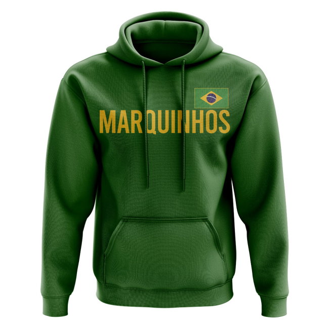 Marquinhos Brazil Name Hoody (Green)