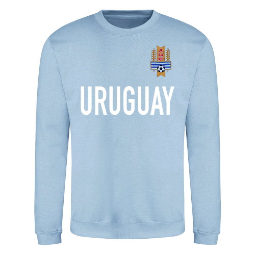 Uruguay National Team Text Sweatshirt (Sky Blue)