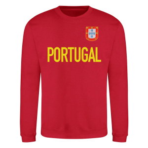 Portugal National Team Text Sweatshirt (Red)