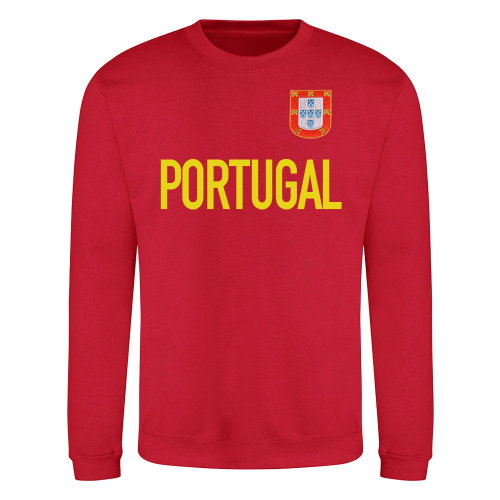 Portugal National Team Text Sweatshirt (Red)