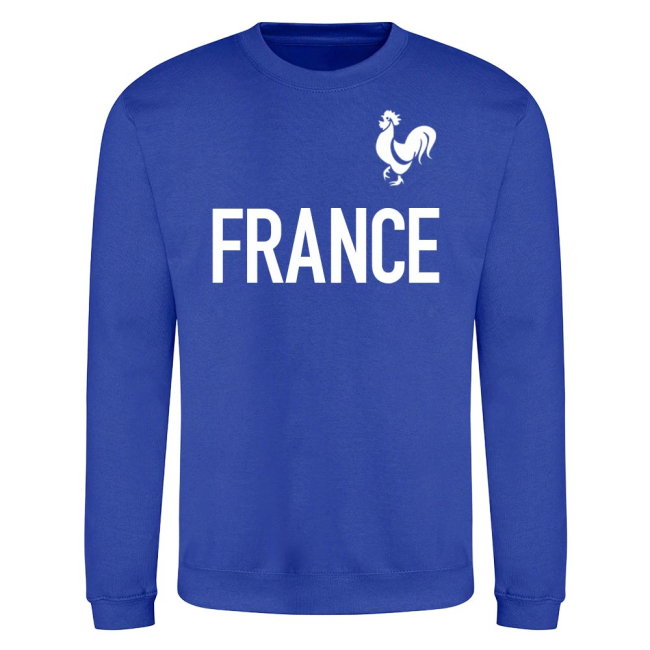 France National Team Text Sweatshirt (Royal Blue)