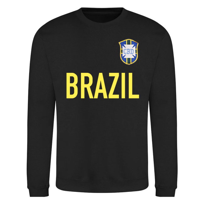 Brazil National Team Text Sweatshirt (Black)