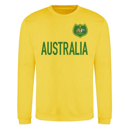Australia National Team Text Sweatshirt (Yellow)