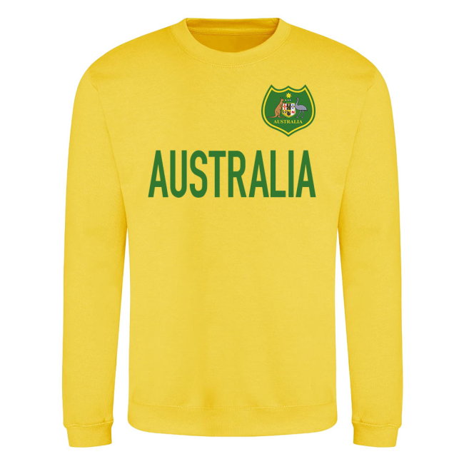 Australia National Team Text Sweatshirt (Yellow)