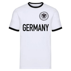 Germany National Team Text Ringer Tee (White)