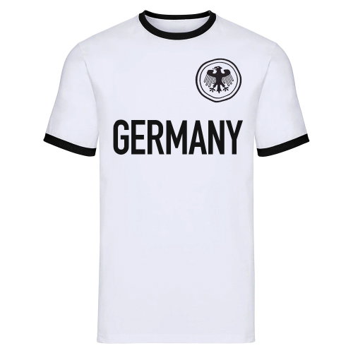 Germany National Team Text Ringer Tee (White)