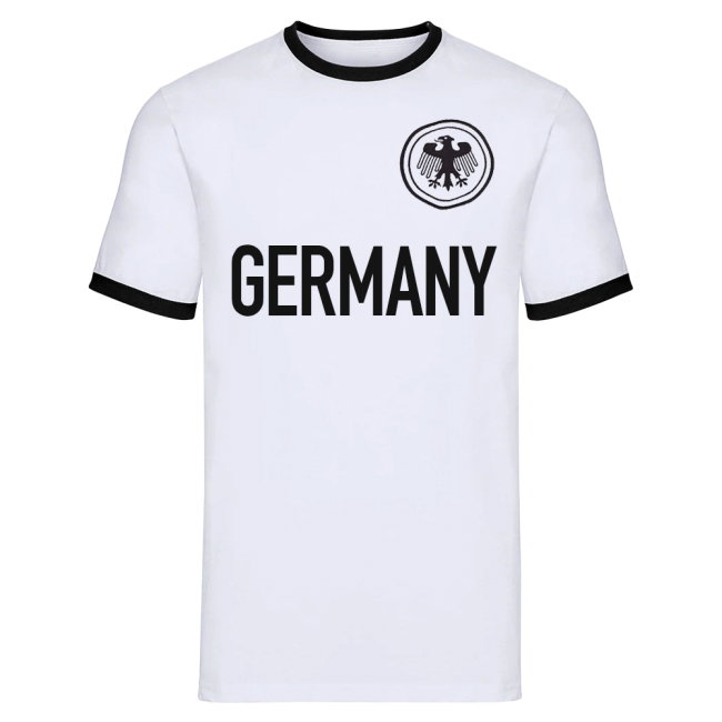Germany National Team Text Ringer Tee (White)