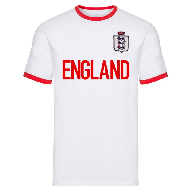 England National Team Text Ringer Tee (White)