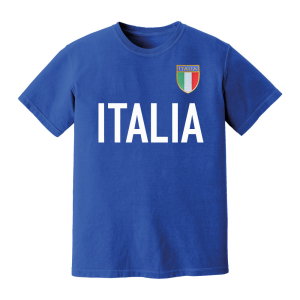 Italy National Team Text T-shirt (Royal Blue)