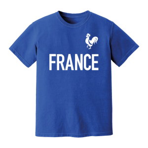 France National Team Text T-shirt (Royal Blue)