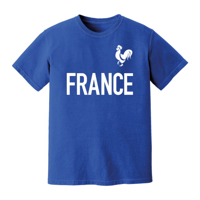 France National Team Text T-shirt (Royal Blue)