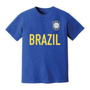 Brazil National Team Text T-shirt (Royal Blue)