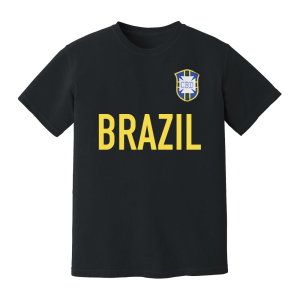 Brazil National Team Text T-shirt (Black)