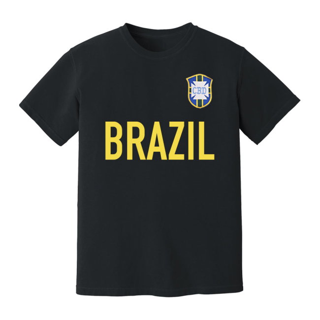 Brazil National Team Text T-shirt (Black)