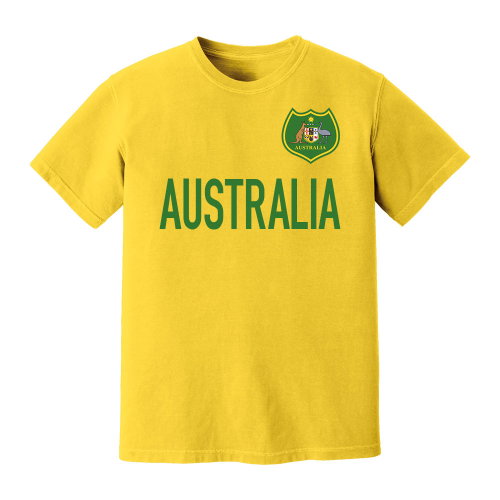 Australia National Team Text T-shirt (Yellow)
