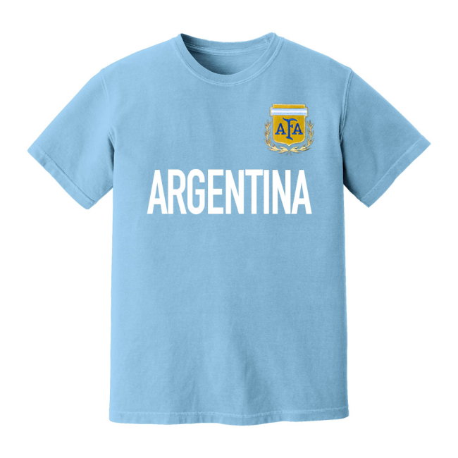 Argentina National Team Text T-shirt (Sky Blue)
