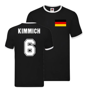Joshua Kimmich Germany Ringer T-Shirt (Black)