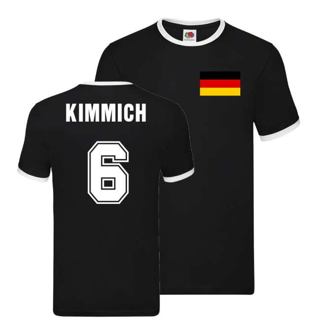 Joshua Kimmich Germany Ringer T-Shirt (Black)