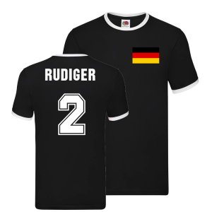 Antonio Rudiger Germany Ringer T-Shirt (Black)
