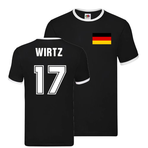 Florian Wirtz Germany Ringer T-Shirt (Black)