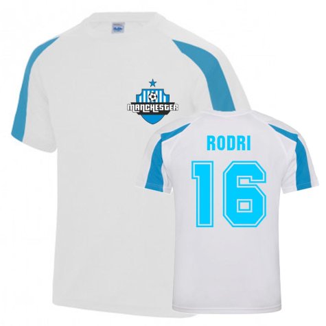 Rodri Man City Sports Training Jersey (White)