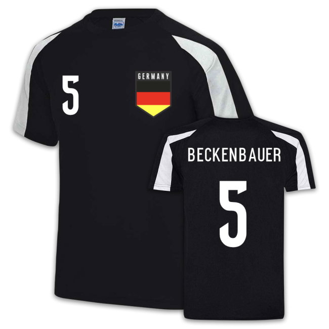 Franz Beckenbauer Germany Sports Training Jersey (Black)