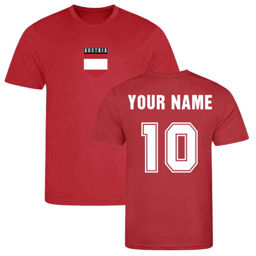 Your Name Austria Training Jersey (Red)