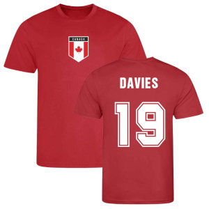 Alphonso Davies Canada Sports Training Jersey (Red)