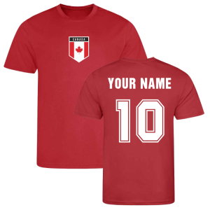 Your Name Canada Sports Training Jersey (Red)