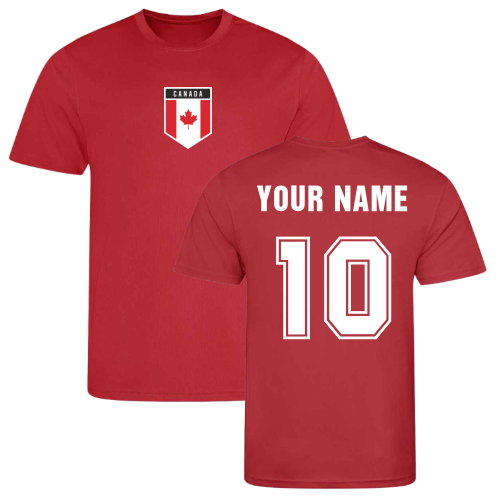 Your Name Canada Sports Training Jersey (Red)