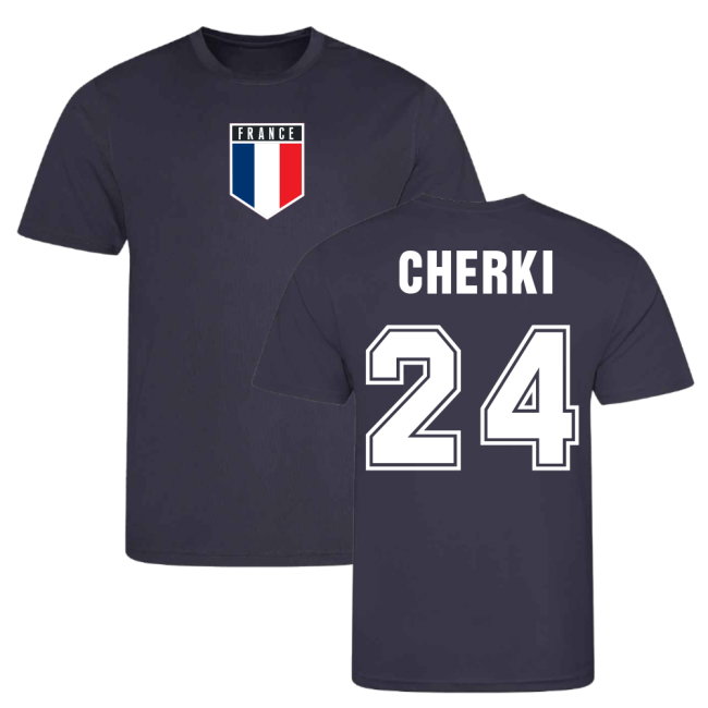 Rayan Cherki France Training Jersey (Navy)