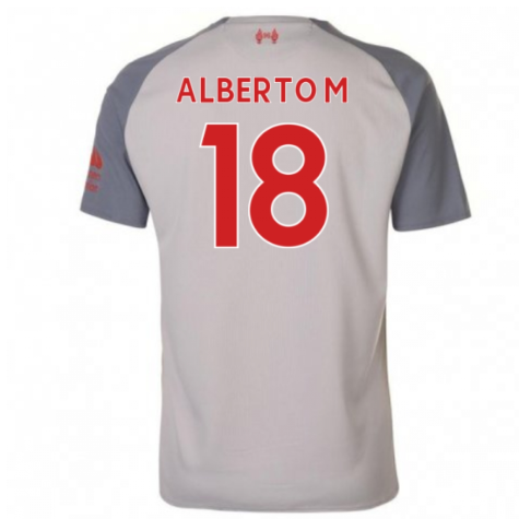 2018-2019 Liverpool Third Football Shirt (Alberto M 18) - Kids