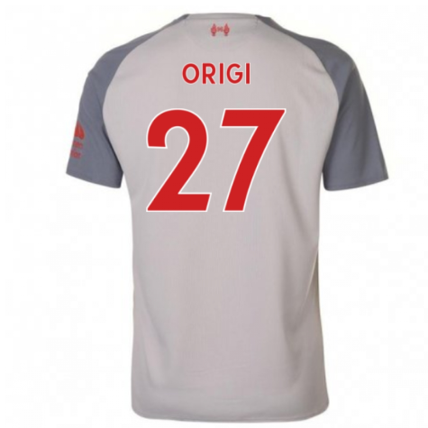 2018-2019 Liverpool Third Football Shirt (Origi 27) - Kids