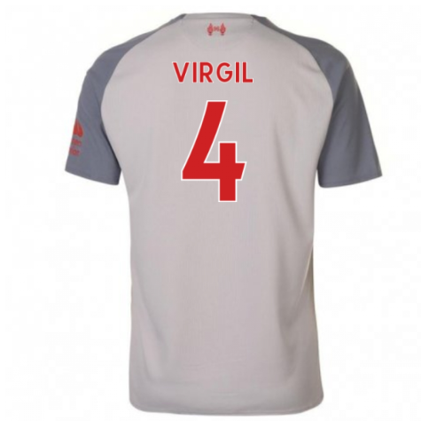 2018-2019 Liverpool Third Football Shirt (Virgil 4) - Kids