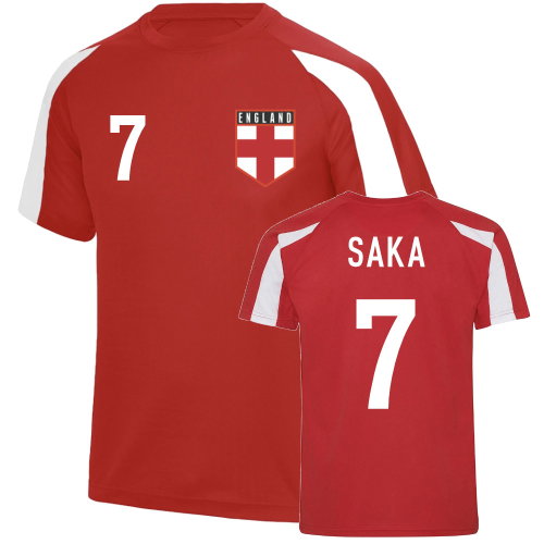 Bukayo Saka England Sports Training Jersey (Red)