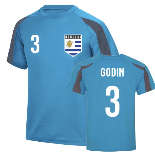 Diego Godin Uruguay Sports Training Jersey (Sky Blue)