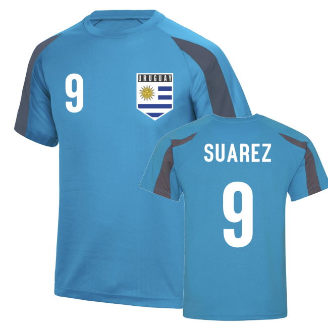 Luis Suarez Uruguay Sports Training Jersey (Sky Blue)